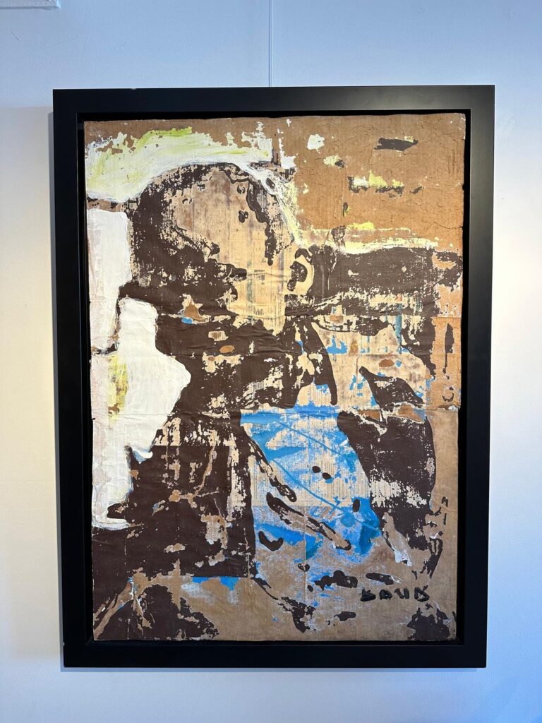 Enfant D'Abijan Mixed Media on Cardboard 107 cm x 75 cm