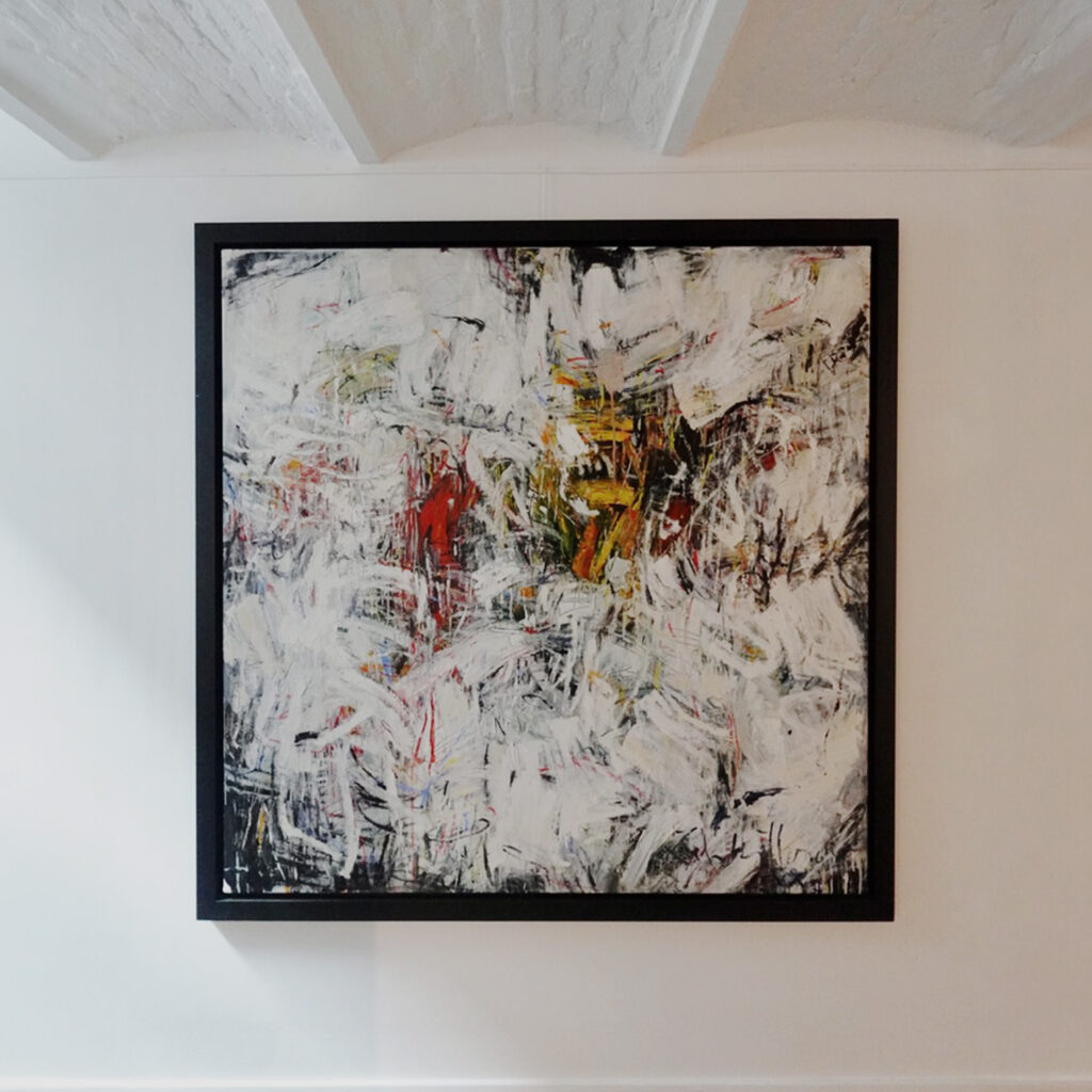 White thunder, 2021, oil on canvas, 150 x 150 cm