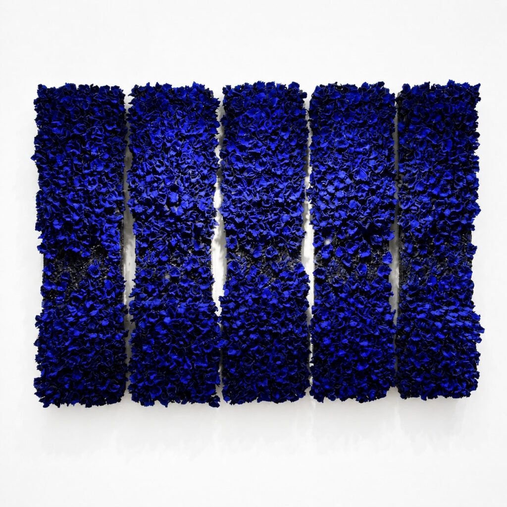 About Blue, 2024, Mixed Media, 120 x 30 x 5