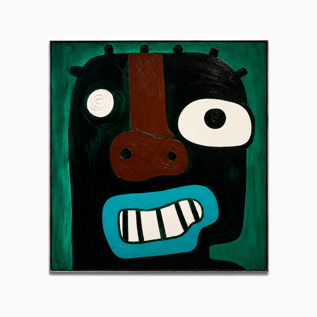 Smile with Me, 2022, acrylic on canvas, 154,4 x 127 cm