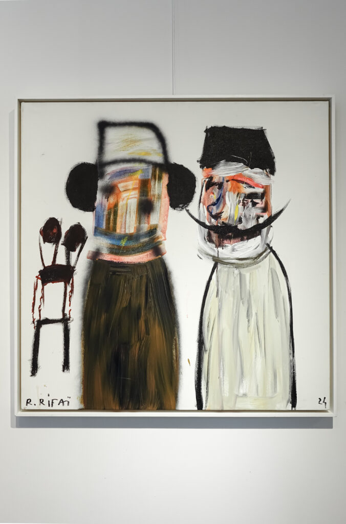 Darwich Font Blanc, 2024, Acrylic on Canvas, 100 × 100 cm