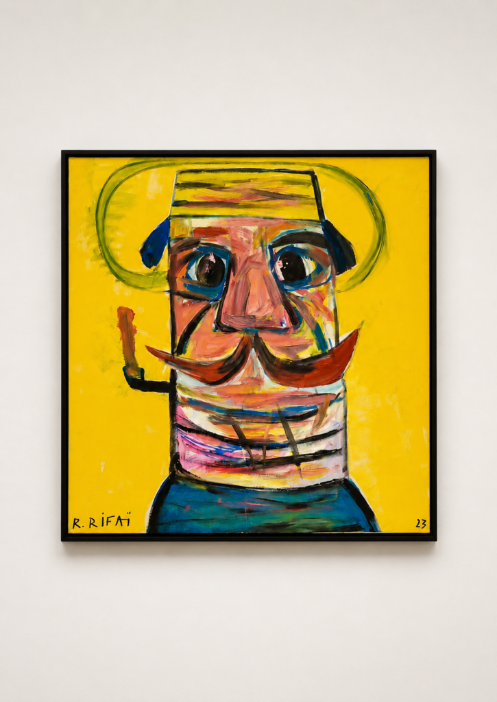 Darwich Abou El Chanab, 2023, Acrylic on Canvas, 100 × 100 cm