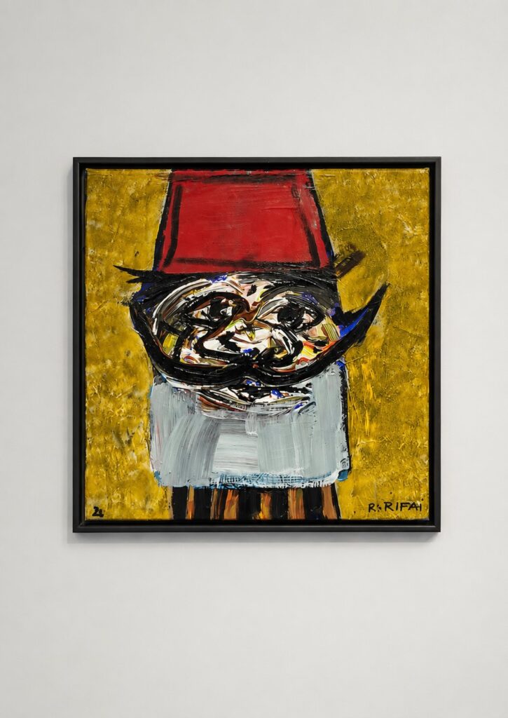 Darwich Touareg No. 26, 2023, Acrylic on Canvas, 50 × 50 cm