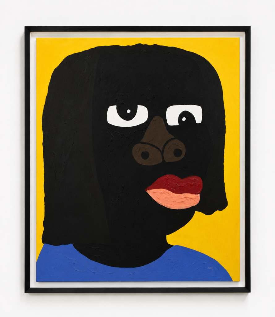 Faces, 2021, acrylic on canvas, 150 x 125 cm