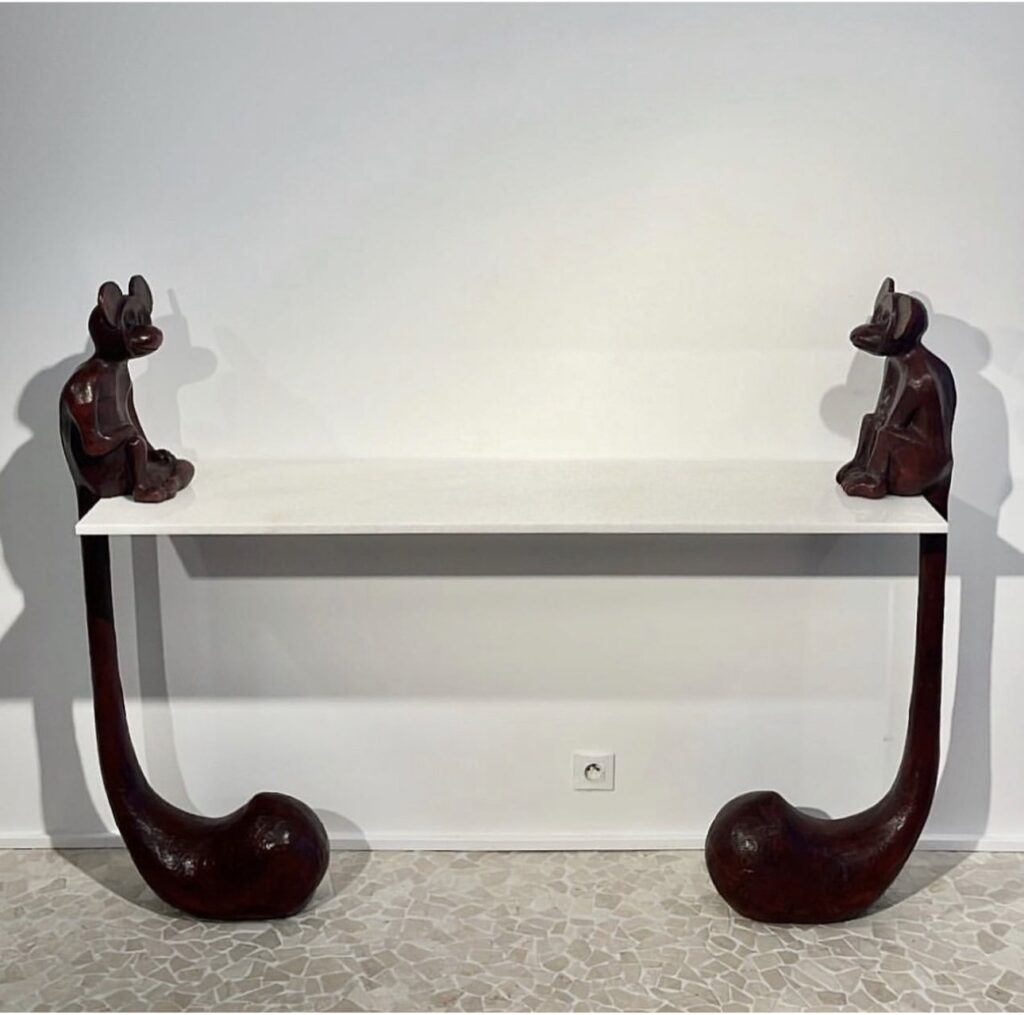 Toi et Moi, 2005, bronze with brown patina and marble, 160 × 125 cm, edition 10/100