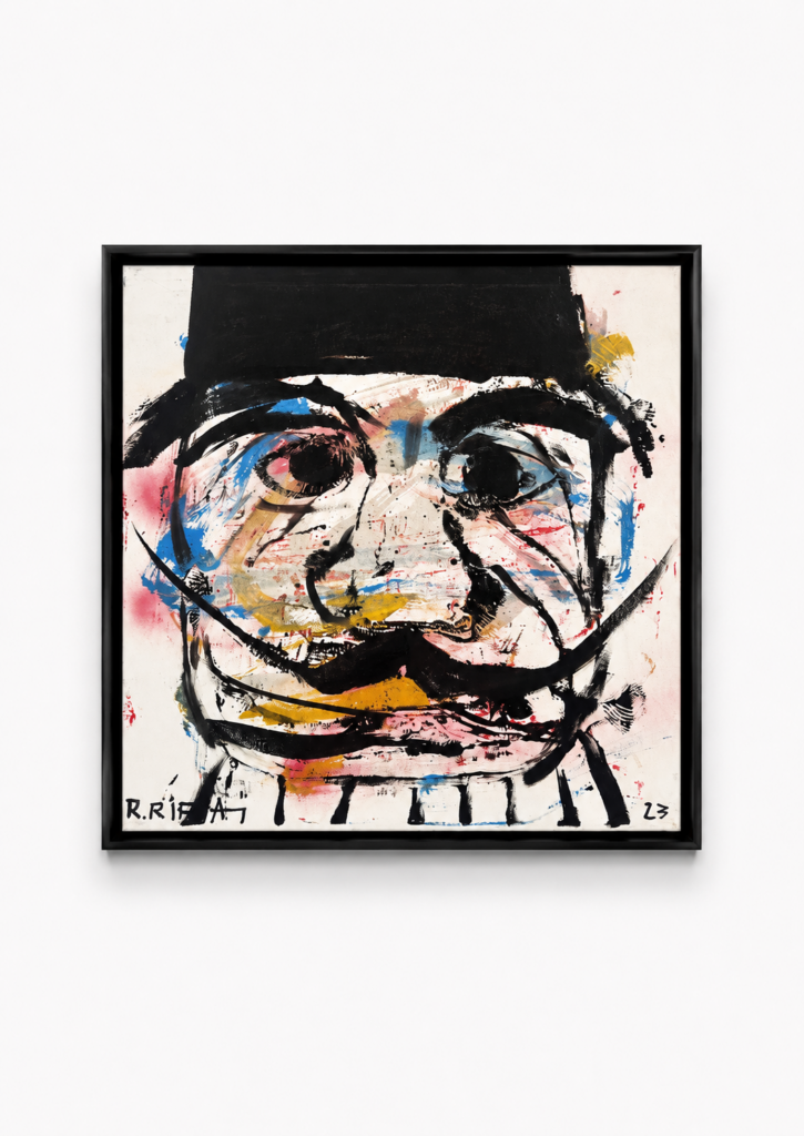 Darwich Graffiti, 2023, Acrylic on Canvas, 50 x 50 cm