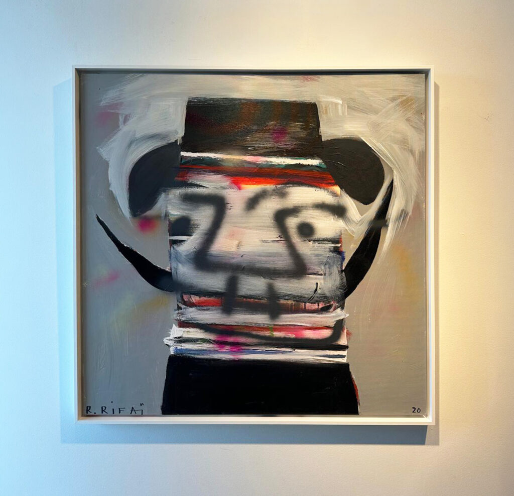Darwich, 2020, Acrylic on Canvas, 100 x 100 cm