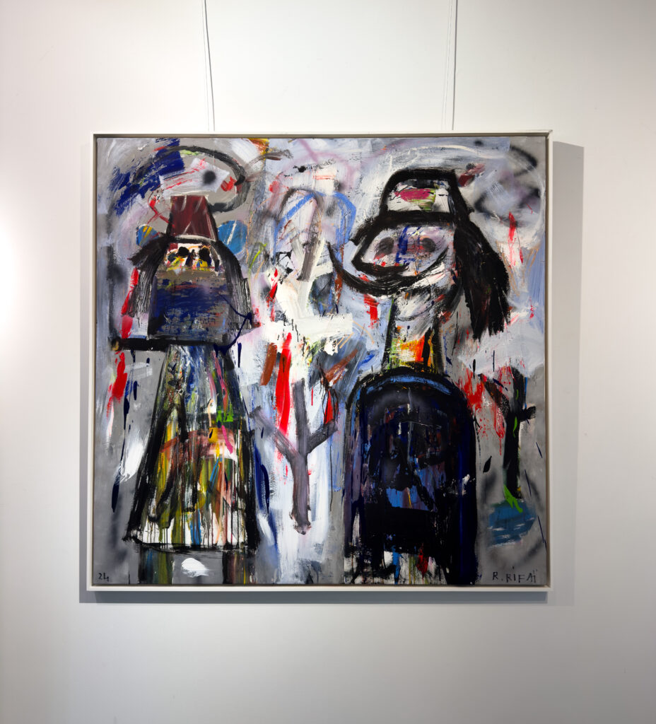 Darwich Pollock, 2023, Acrylic on Canvas, 150 × 150 cm