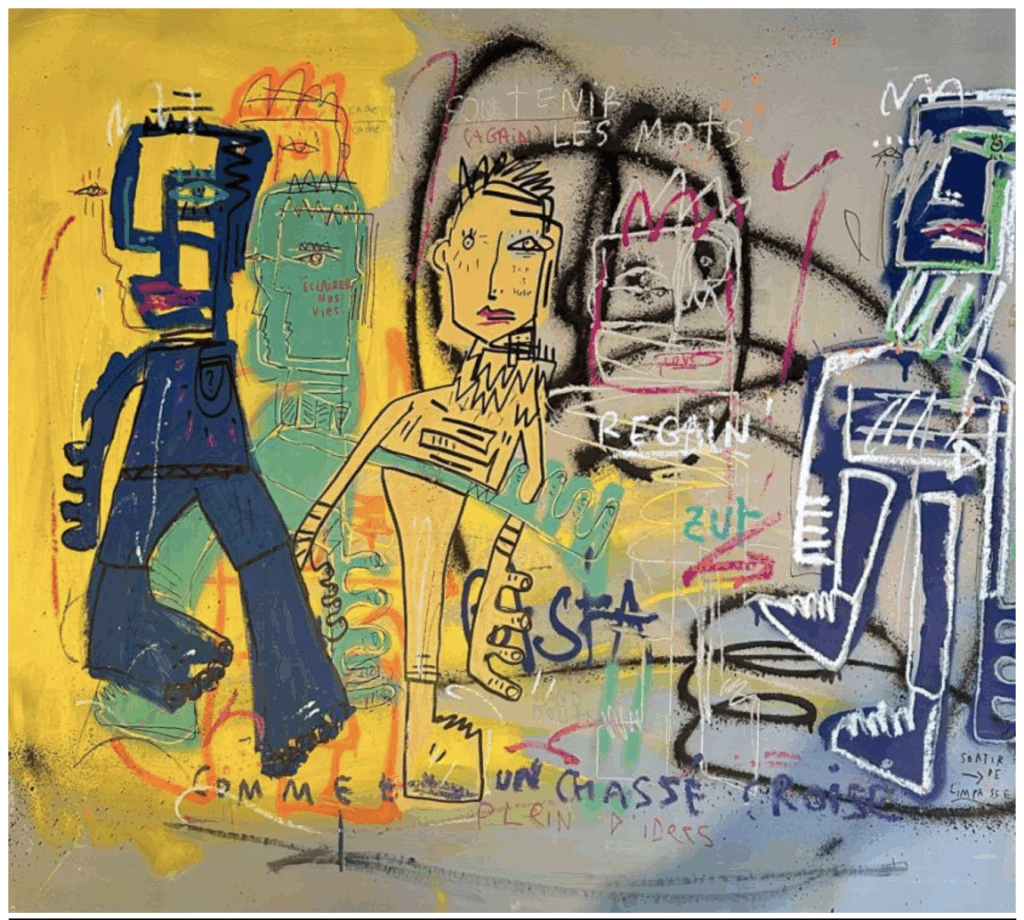 Chasse Croisée d'Idées 2024 Techniques Mixtes sur Toile 114 x 146 cm