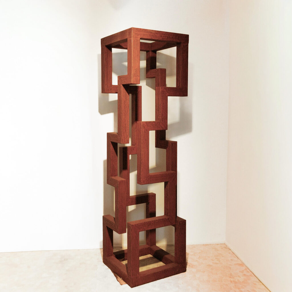Gratte Ciel 240, corten steel, 240 x 60 x 60 cm