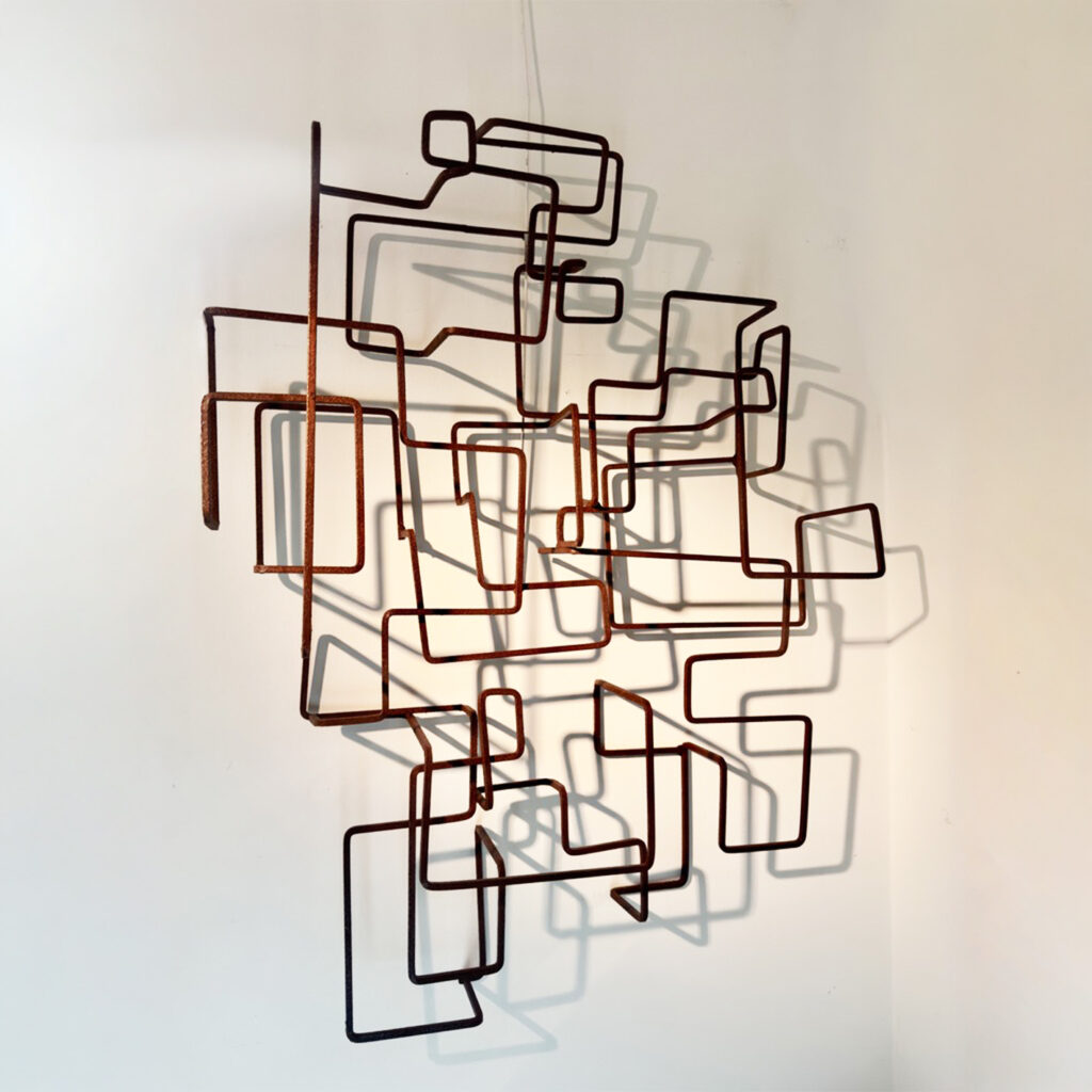 Murale, corten steel, 6 mm thick, 90 × 70 × 15 cm