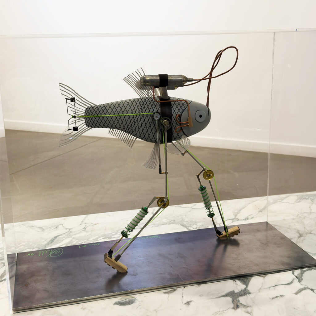 HARENGUS TERRESTRIS, 2025, mixed media, 25 x 65 x 50 cm.