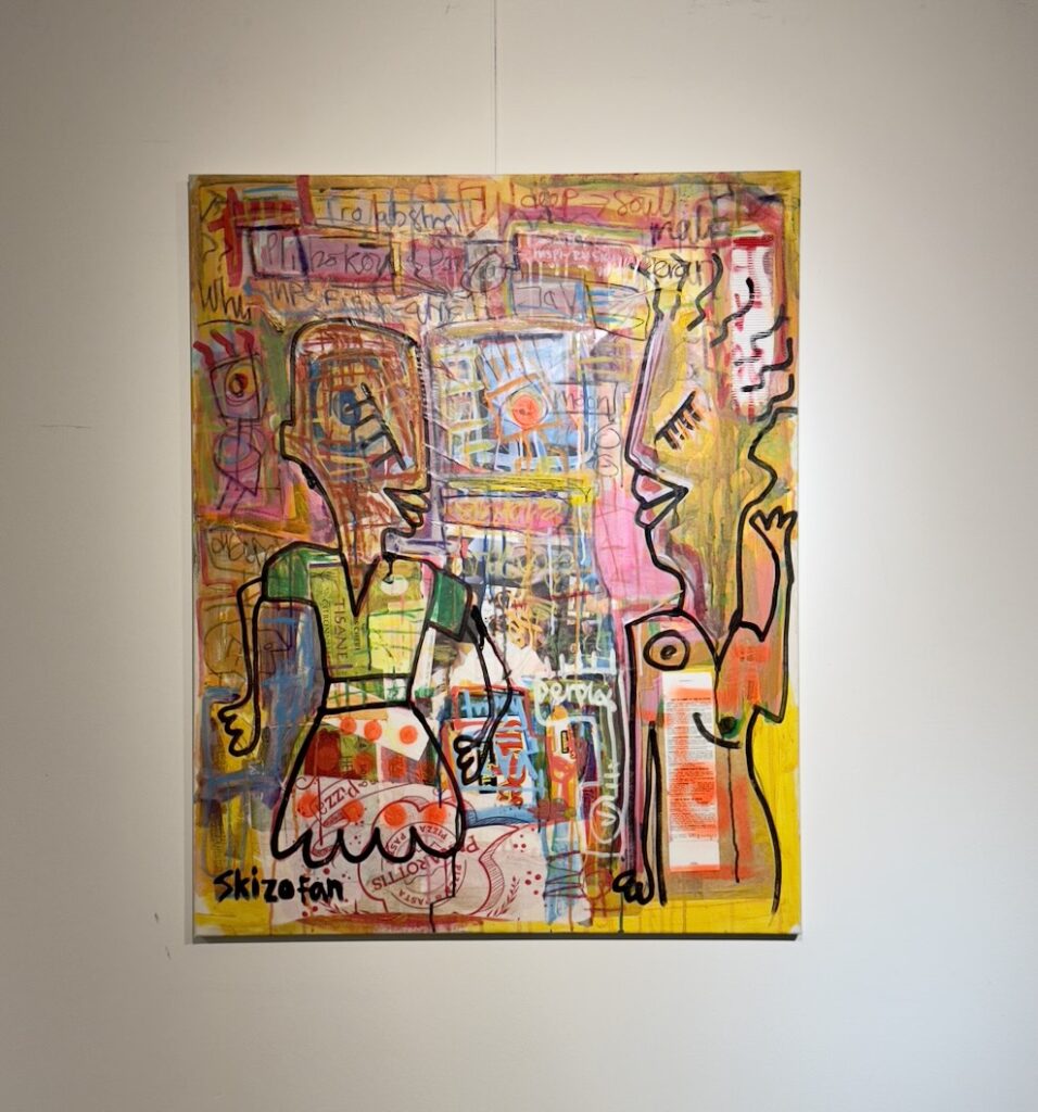 Untitled, mixed media on canvas, 99 x 80 cm