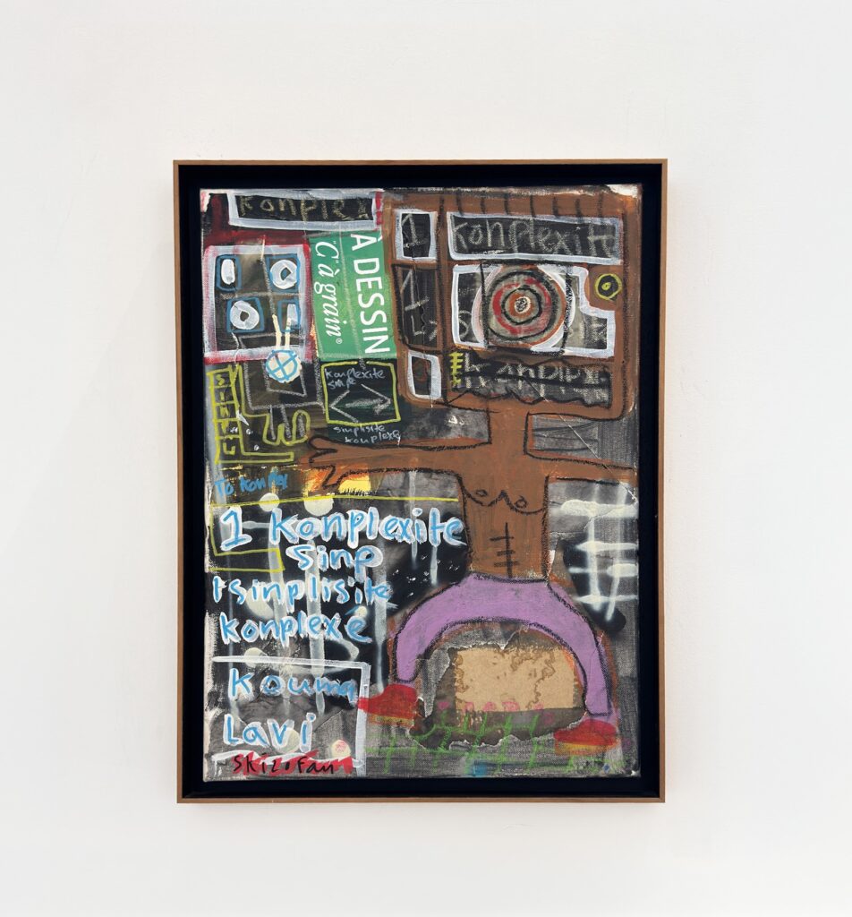 Konplexite, 2022, mixed media on canvas, 64,5 x 44,5 cm
