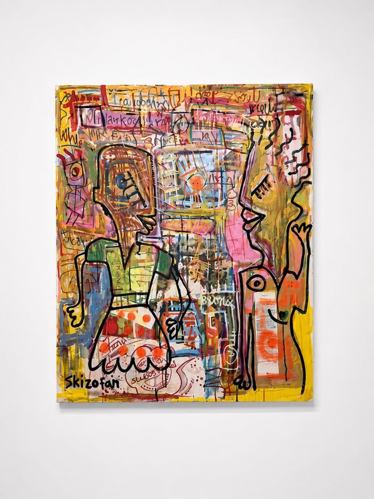 Untitled, mixed media on canvas, 99 x 80 cm