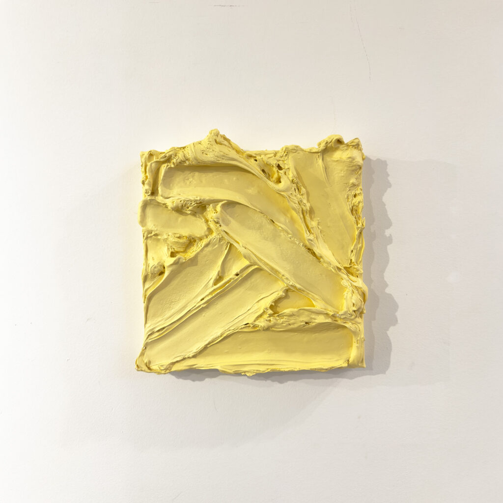 Butter, 2025, mixed media, 32 x 32 cm 
