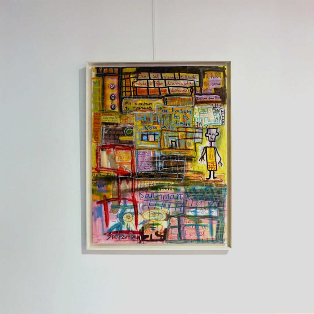 Untitled, mixed media on canvas