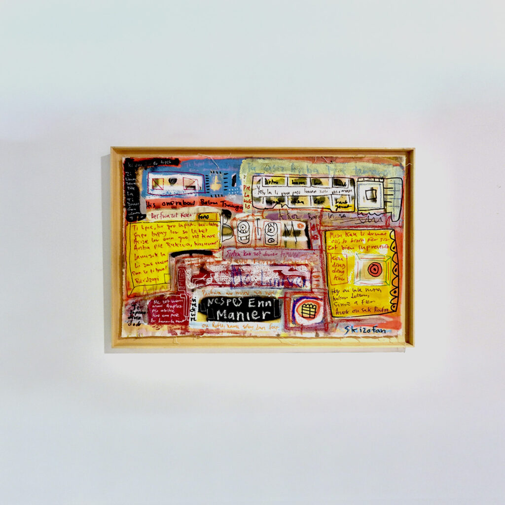 Untitled, mixed media on canvas, 82 x 55,5 cm