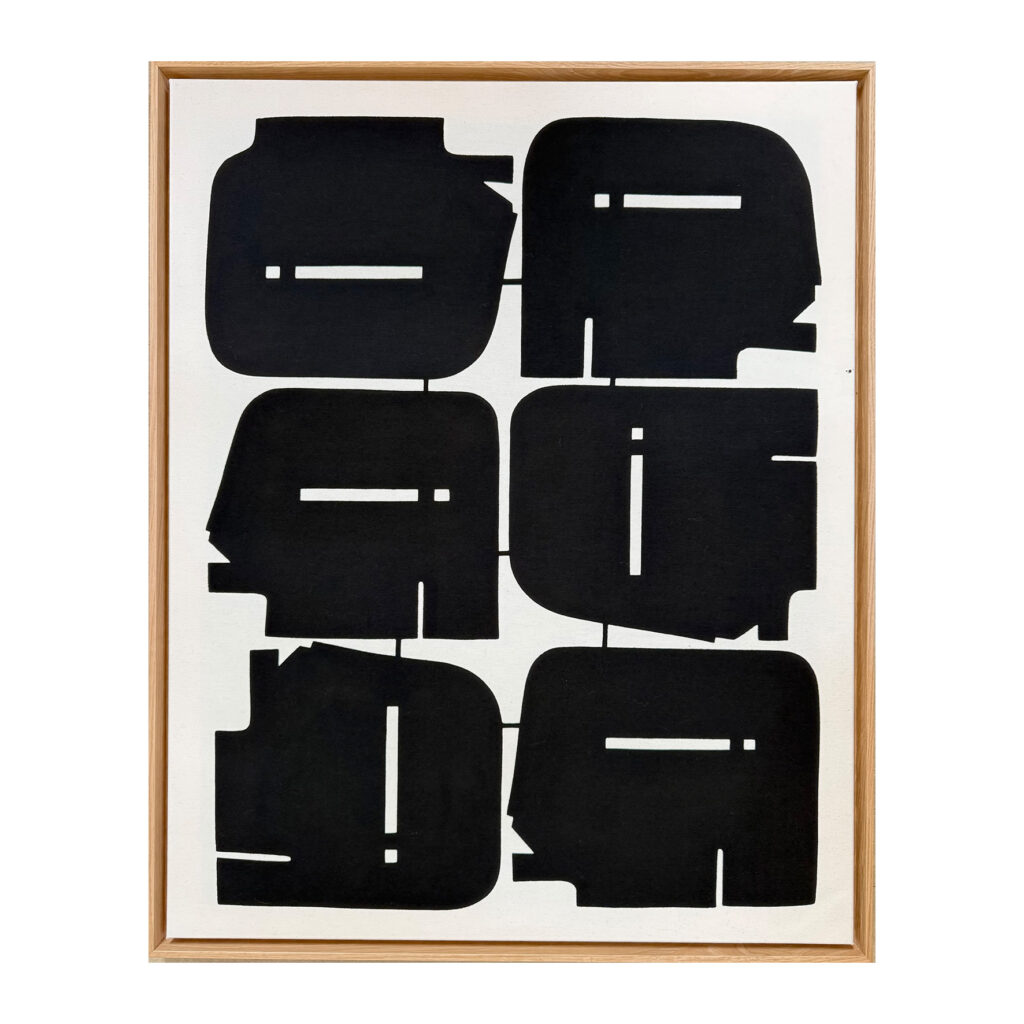 Liberi (ex latin: Children), 2026, ink and pigments on canvas, 84 x 104 x 3,5 cm