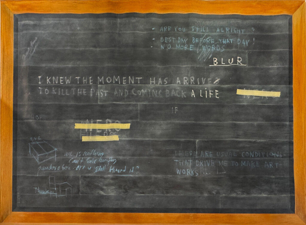 Blur (2nd time), 2013, mixed media on canvas, 200 x 300 cm