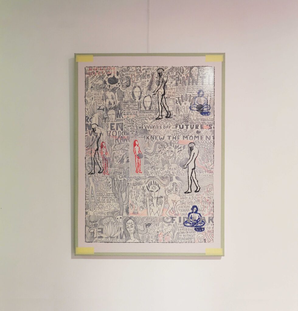 Souvennirs from the past, 2023, acrylic on canvas, 100 x 135 cm