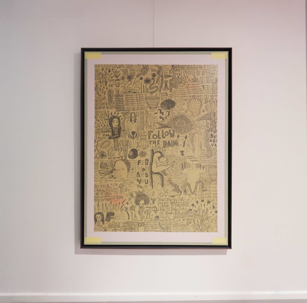 Untitled, 2023, acrylic on canvas, 100 x 140 cm