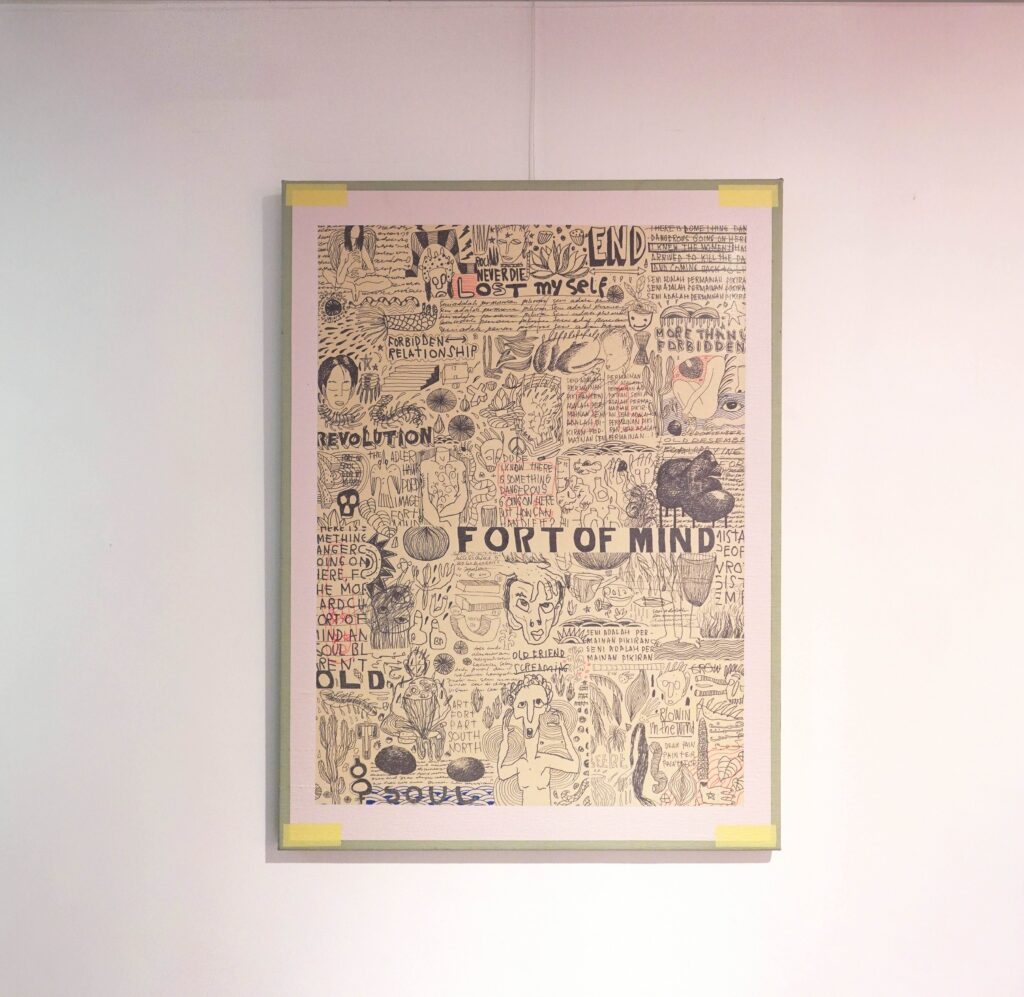 Untitled, 2023, acrylic on canvas, 100 x 140 cm